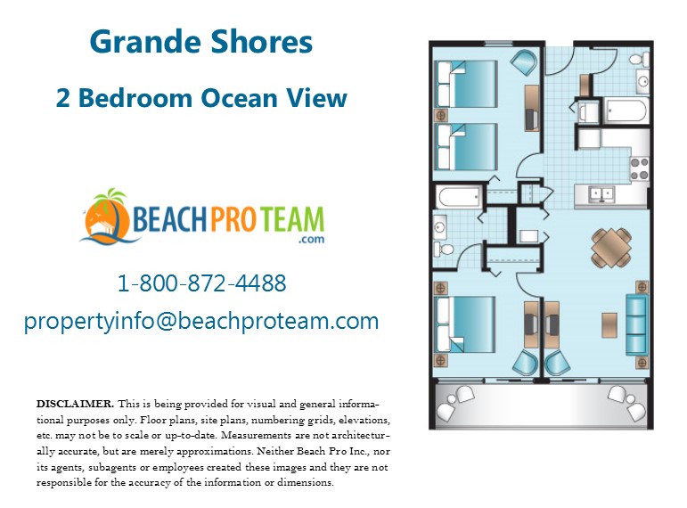 Grande Shores 2 Bedroom Ocean View